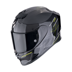 Moto přilba SCORPION EXO-R1 EVO CARBON AIR CYNERGY černo/fluo žlutá