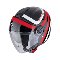 Moto přilba SCORPION EXO-CITY II RIVA černo/červená