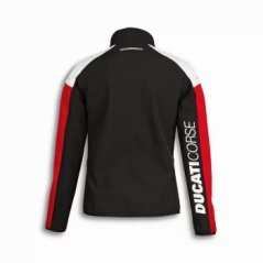 Dámská bunda DUCATI DC SPORT SOFTSHELL černo/červeno/bílá 98770782