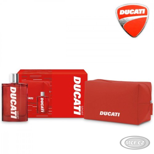 Dárková sada Ducati SPORT Eau De Toilette 100 ml + kosmetická taštička