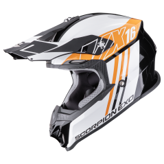 Motorcycle helmet SCORPION VX-16 EVO AIR LIGNES black/orange