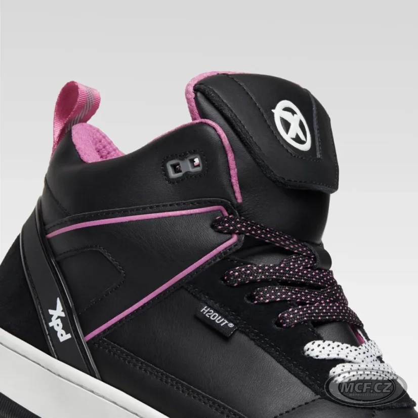 Dámské moto boty XPD MOTO-1 H2OUT® černo/růžové