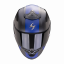 Moto přilba SCORPION EXO-R1 EVO CARBON AIR MG matná černo/modrá