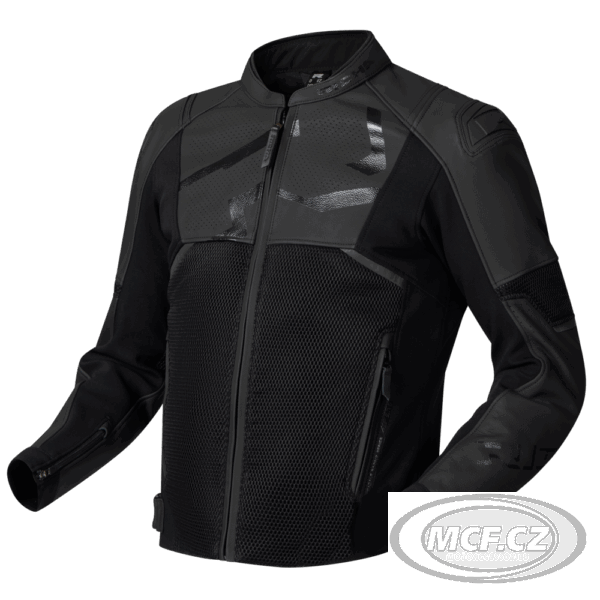Motorcycle leather jacket RICHA STRADALE EVO black/black leather