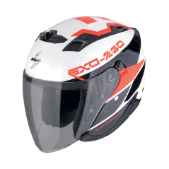 Moto přilba SCORPION EXO-230 BAND bílo/černo/červená