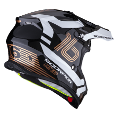 Moto přilba SCORPION VX-16 AIR TUB metalická černo/zlatá