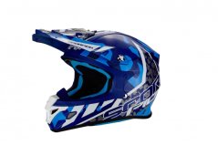 Moto přilba SCORPION VX-21 AIR FURIO modro/bílá