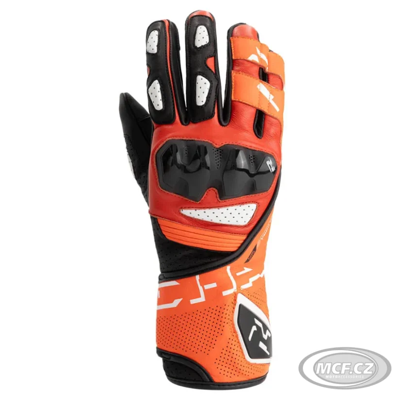 Moto rukavice RICHA RS-86 červeno/fluo červené