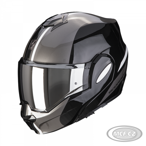 Moto přilba SCORPION EXO-TECH EVO FORZA black/silver