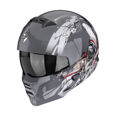 Motorcycle helmet SCORPION EXO-COMBAT II DEMURE silver