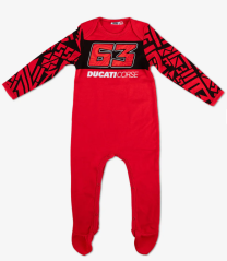 Dětský overal VR46 BAGNAIA 63 Ducati červený 500007