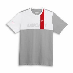 Triko DUCATI COLOR BLOCK bílo/šedé 98770786