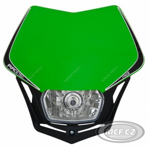 Maska na moto RTECH V-FACE zelená