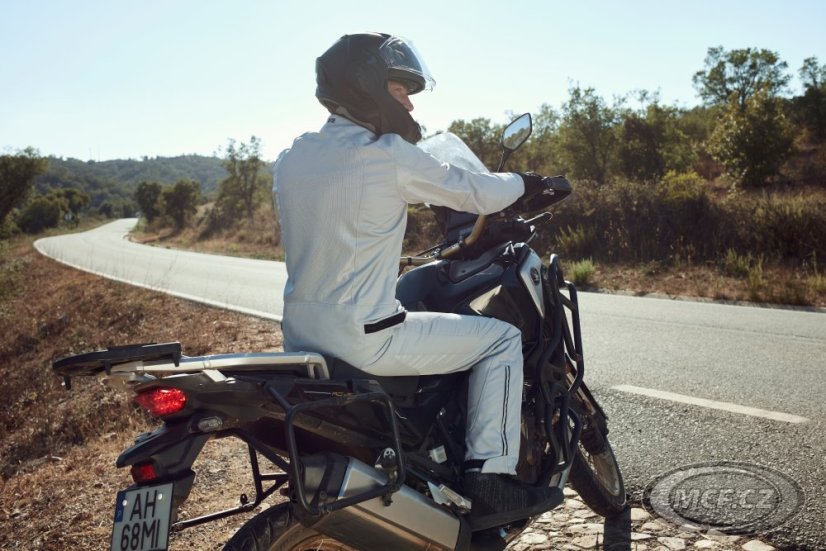 Moto kalhoty RICHA AIRSUMMER černé - nadměrná velikost