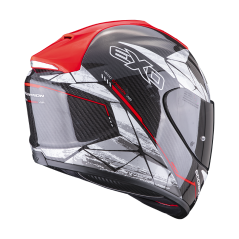 Moto přilba SCORPION EXO-1400 CARBON AIR ARANEA černo/neonově červená