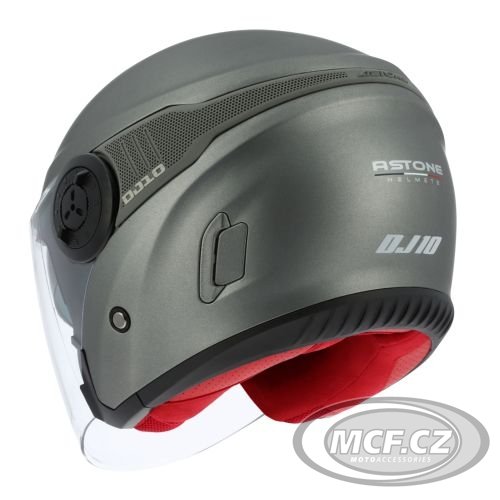 Moto přilba ASTONE DJ10-2 matná titanově šedá