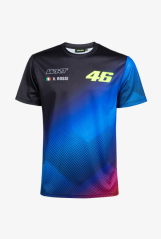Triko VR46 FADE WRT černo/modré 546703