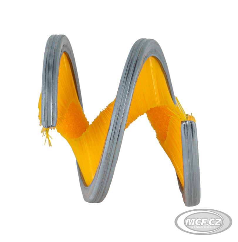 Riderr spirálový kartáč na řetězy Spiral Brush žlutý