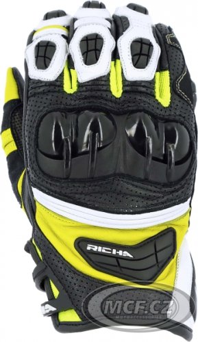 Moto rukavice RICHA STEALTH fluo žluté