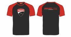 Pánské triko DUCATI BADGE černo/červené 23 36001