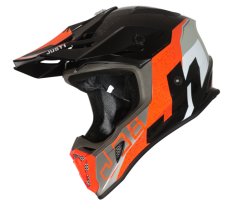 Moto přilba JUST1 J38 KORNER oranžovo/černá