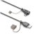 Napájecí kabel pro Interphone Ridesync 5,5", USB-C/USB-A