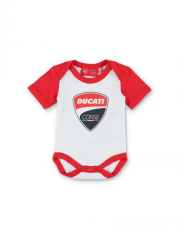 Dětské body DUCATI BADGE bílo/červené 23 86001