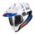 Motorcycle helmet SCORPION ADF-9000 AIR DESERT white/blue/red