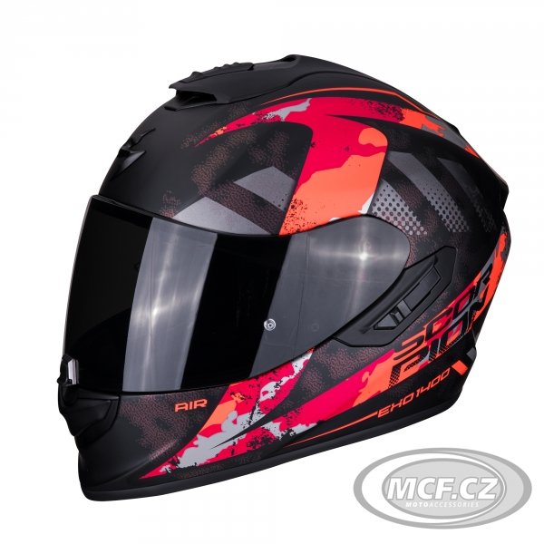 Moto přilba SCORPION EXO-1400 AIR SYLEX matná černo/červená