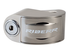 Zámek brzdového kotouče Riderr RT6 s alarmem stříbrný