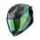 Moto přilba SCORPION EXO-1400 EVO II CARBON AIR PLATTED černo/zelená