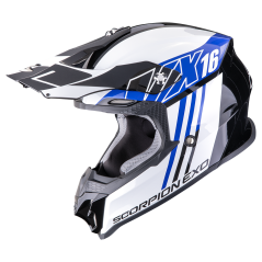 Motorcycle helmet SCORPION VX-16 EVO AIR LIGNES black/blue