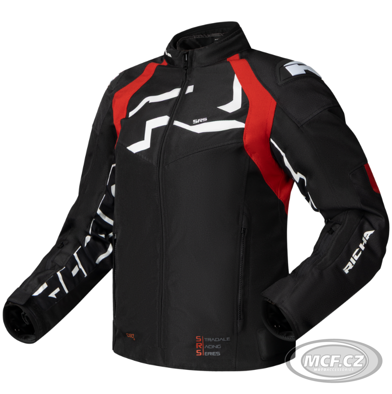 Dámská moto bunda RICHA STRADALE TEX WP černo/červená