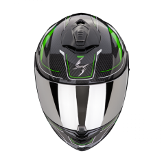 Motorcycle helmet SCORPION EXO-1400 EVO II CARBON AIR MIRAGE black/green