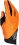 Moto rukavice JUST1 J-HRD černo/oranžové