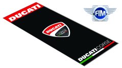Koberec pod moto 80x250cm DUCATI CORSE černo/červený 304