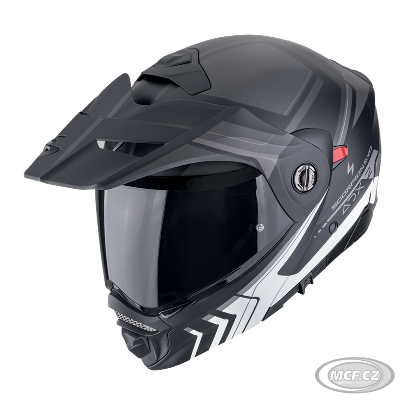 Motorcycle helmet SCORPION ADX-2 LEWIS matte black/silver
