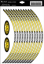 Pásky na kola KEITI RACING žluté WS820Y