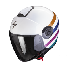 Moto přilba SCORPION EXO-CITY II BEE bílo/zeleno/zlatá