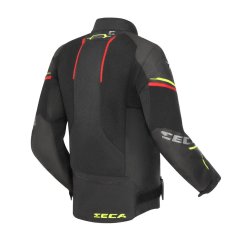 Moto bunda SECA AIRFLOW III černo/červeno/fluo žlutá