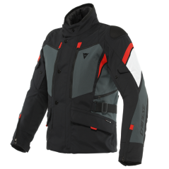 Moto bunda DAINESE CARVE MASTER 3 GORE-TEX černo/ebony/lava červená