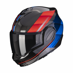 Moto přilba SCORPION EXO-TECH EVO CARBON GENUS black/blue/red