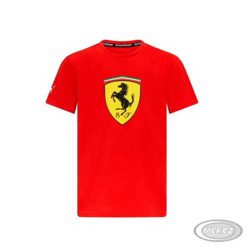 Dětské triko Ferrari F1 s velkým logem červené 701223468-001