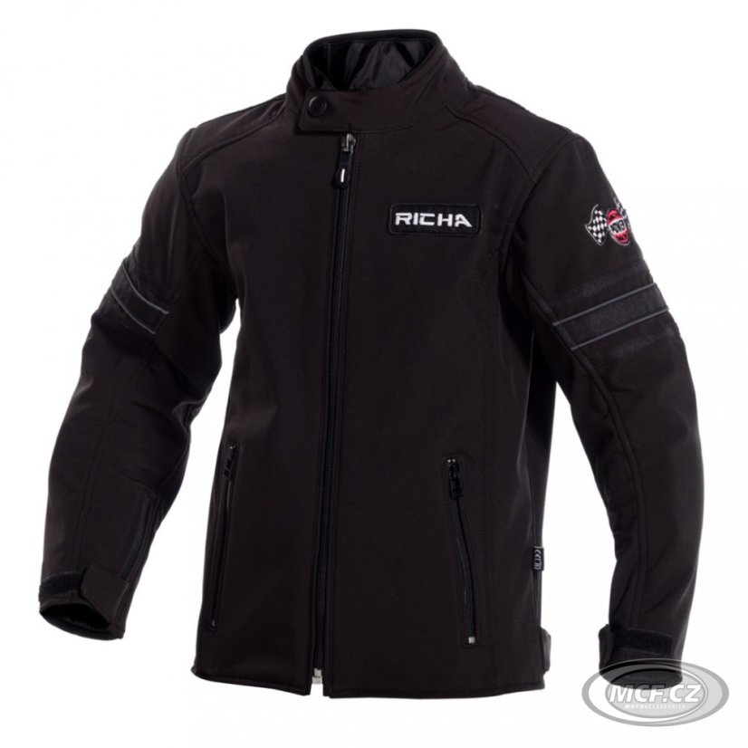 Motorcycle jacket RICHA TOULON 2 SOFTSHELL JUNIOR black