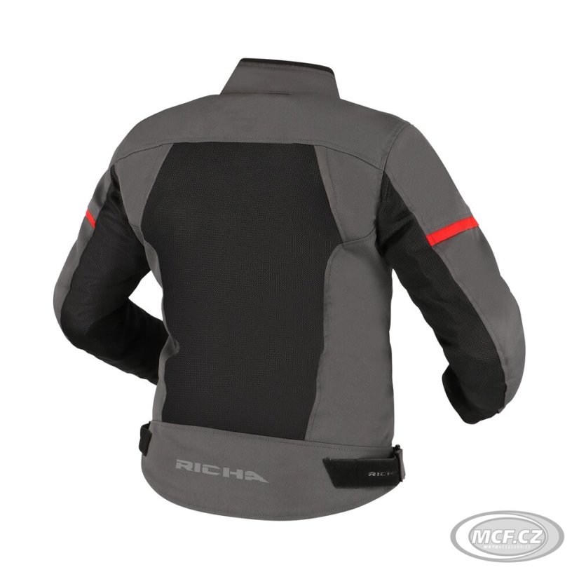 Dámská moto bunda RICHA AUYAN WP šedo/červená