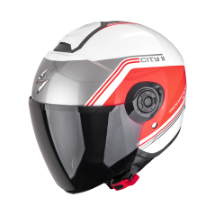 Moto přilba SCORPION EXO-CITY II VITA bílo/červená