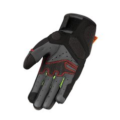 Moto rukavice SECA GRAVEL černo/červeno/fluo žluté