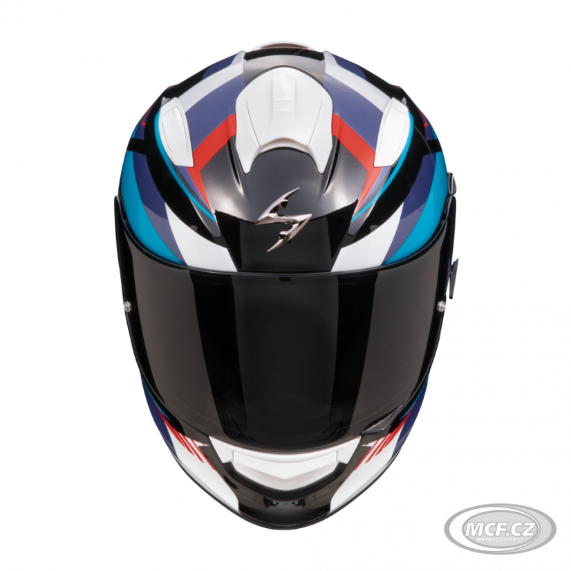 Moto přilba SCORPION EXO-491 ABILIS černo/modro/červená