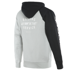 Mikina DAINESE RACING SERVICE FULL ZIP HOODIE šedo/černá