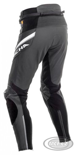 Moto kalhoty RICHA VIPER 2 STREET bílo/černé kožené zkrácené